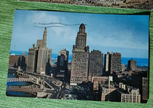 E882/ antike original Postkarten von Chicago