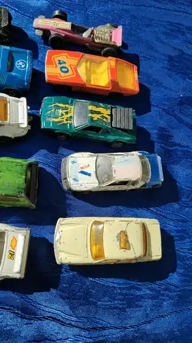 E860/ Sammlung Konvolut alte Spielzeugautos verschiedene Marken