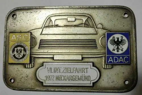 E880/ ASC AUTOMOBIL SPORT CLUB  - Plakette Emblem Neckargemünd