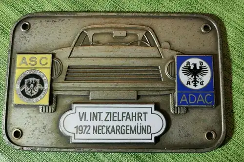 E880/ ASC AUTOMOBIL SPORT CLUB  - Plakette Emblem Neckargemünd