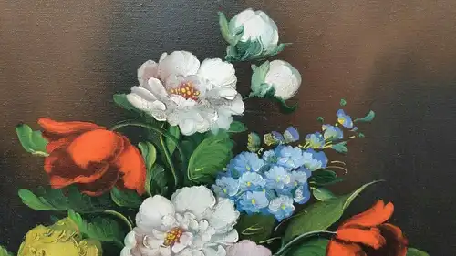 E788/ Gemälde Blumenstillleben 50 x 40 cm