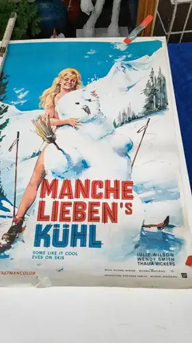 E755/ Filmplakat Poster Manche leben's kühl