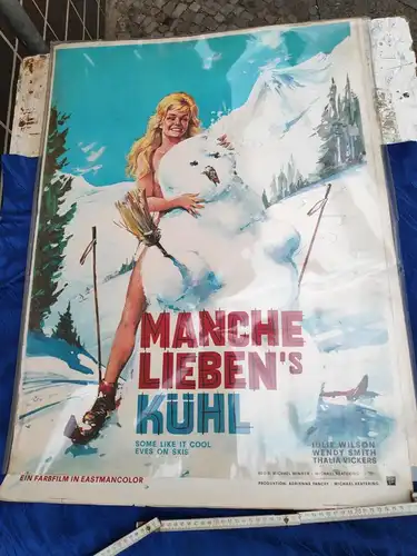 E755/ Filmplakat Poster Manche leben's kühl