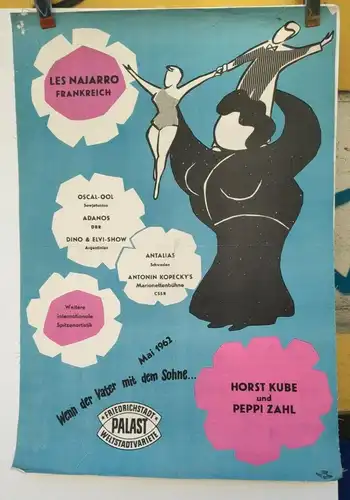 E712/ großes Poster Plakat  Komische Oper Horst Kube