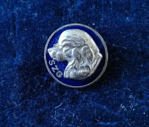 E657/ Abzeichen SZG Spezialzuchtgemeinschaft Hunde Stufe silber emailliert 