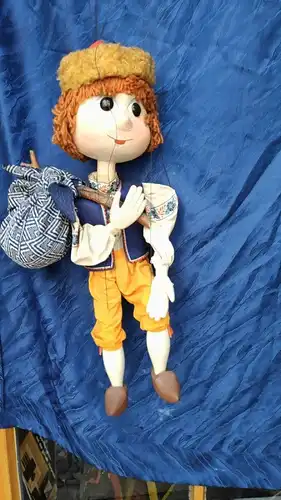 281/ Künstler Marionette Wandersmann Handarbeit