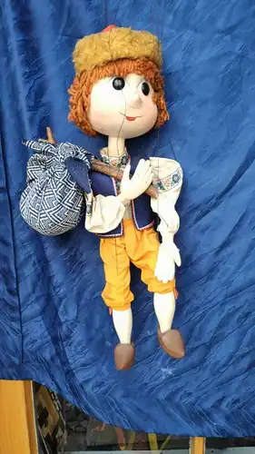 281/ Künstler Marionette Wandersmann Handarbeit