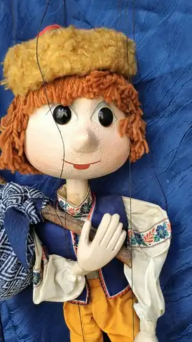 281/ Künstler Marionette Wandersmann Handarbeit