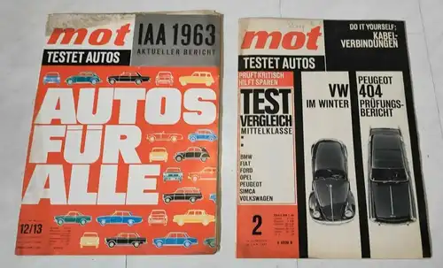 E14/ mot Testet Autos 1964/1963 VW Käfer