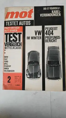 E14/ mot Testet Autos 1964/1963 VW Käfer