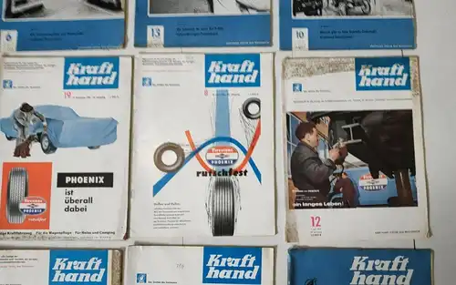 E613/ Krafthand Autozeitung 10x von 1962 und 1962