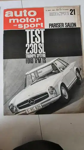 E612/ Auto Motor Sport 3 Zeitungen Jahrgang 1963