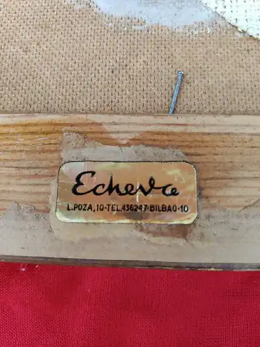 E353/ ÖLGEMÄLDE SPANISCHE LANDSCHAFT Bilbao