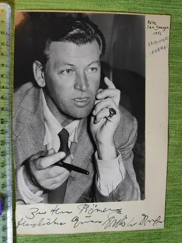 Schauspieler Autogramme Fritz van Dongen und Hans Stiebner 