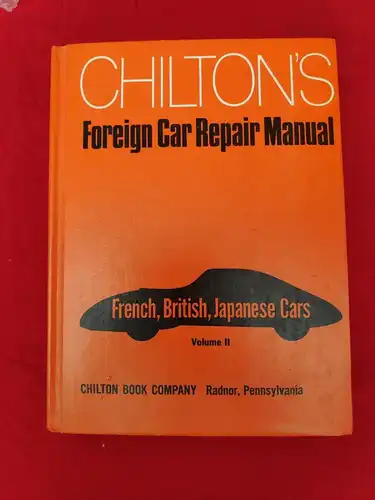 E240/ chiltons foreign car repair manual french British japanese cars