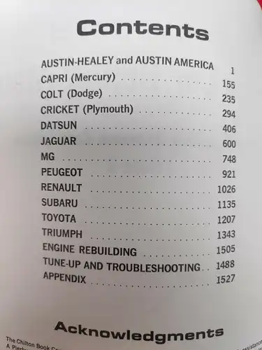 E240/ chiltons foreign car repair manual french British japanese cars 