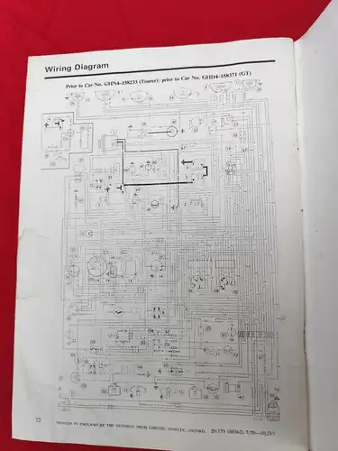 D36/ MGB GT and Tourer Handbook 1970 British Leyland