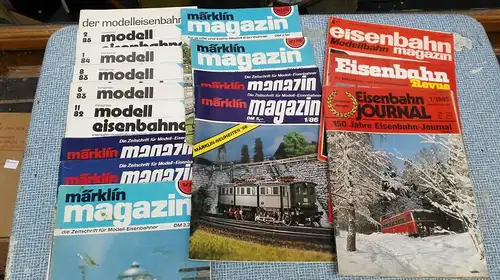 E57/ Eisenbahn Zeitungen Märklin Magazin Modelleisenbahner