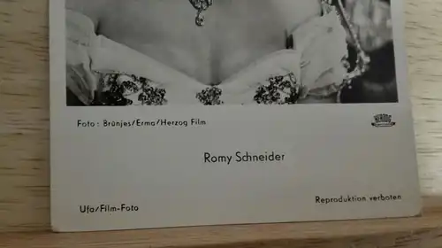 E 28/  Fotokarte Romy Schneider Ufa Film Foto 9x14 cm