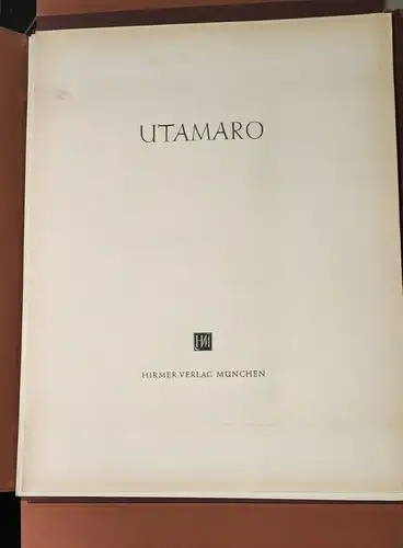 E855/ Utamaro Kitagawa 10 Offsetdrucke Hirmer  Verlag