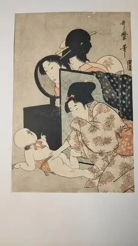 E855/ Utamaro Kitagawa 10 Offsetdrucke Hirmer  Verlag