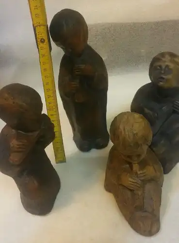 E742/ musizierende Kinder Keramik Figuren