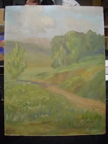 GB388/ kl. Oel Bild Landschaftsmalerei
