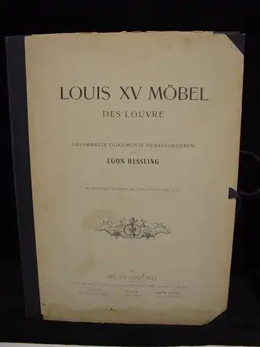 E251/ Louis XV Möbel  des Louvre Egon Hessling