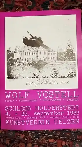 883/ Wolf Vostell Ausstellungsplakat Uelzen Schloss Holdenstedt