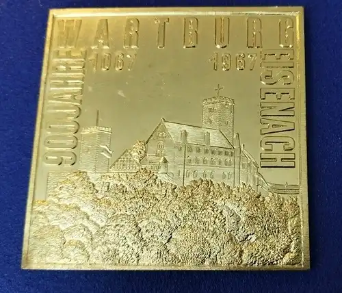 E800/ Plakette  Medaille  70 Jahre Automobilbau 900 Jahre Wartburg 1967 DDR