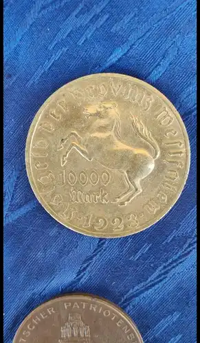 F799/ PROVINZ WESTFALEN: 10 000 Mark 1923 "VOM STEIN" und weitere Medaillen