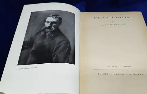 G293/ Auguste Rodin von Rainer Maria Rilke mit 96 Vollbildern