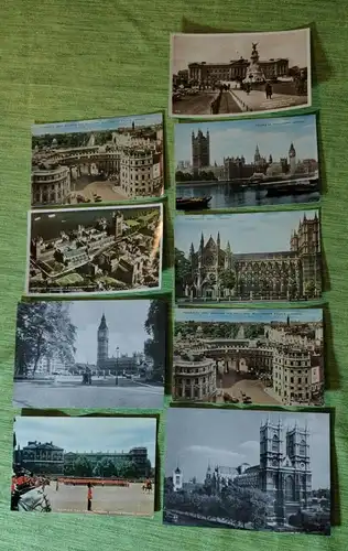 E882/ 9 antike original Postkarten von London England 