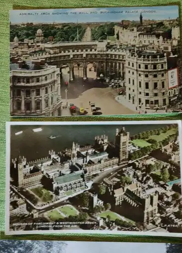 E882/ 9 antike original Postkarten von London England
