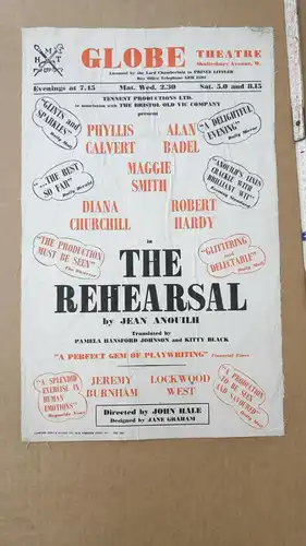 E856/ Plakatsammlung aus England Circus und Theater original aus den 60er Jahren