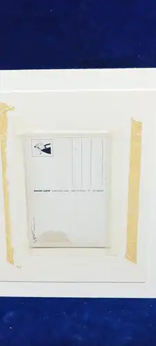 G304/ Grafik Kunstdruck Postkarte Loriot im Passepartout ca 30 X 24 cm
