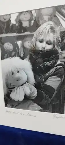 Altes Foto Polly und Ihre Mama Leica Print Dr. Grygiel  im Passepartout