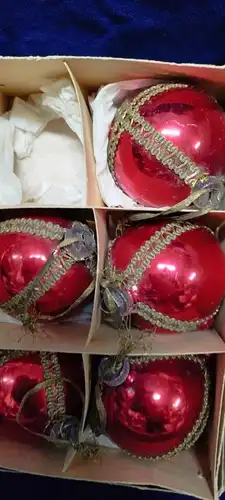 G322/alter Weihnachtsschmuck  Christbaumschmuck Kugeln Spi