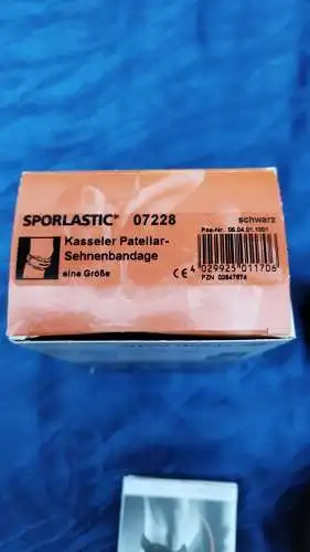 G356/ 2x Sporlastic Kasseler Patellar-Sehnenbandage Schwarz