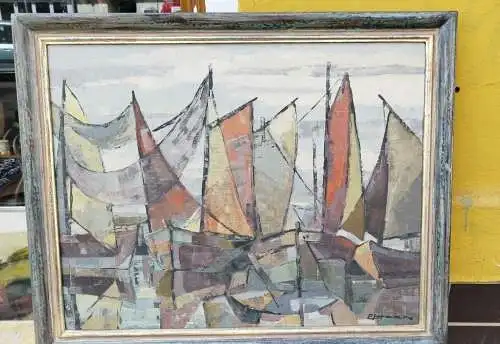 Moderne Maritime Malerei  84 X 69 cm auf Karton