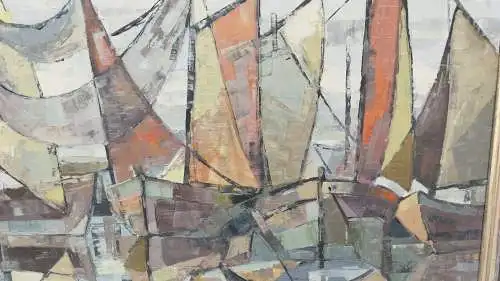 Moderne Maritime Malerei  84 X 69 cm auf Karton 