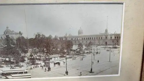 G359/ Alte Stadtansicht Panorama Fotocollage Mexiko Stadt 3 Fotos 20er Jahre