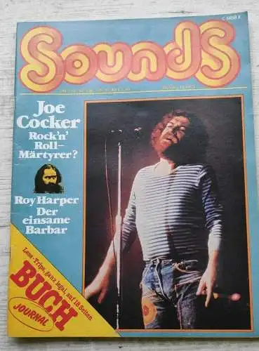 F431/ Sounds Musik Magazin 10/76 Joe Cocker Roy Harper