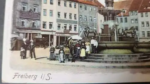 Ansichtskarte Litho Freiberg in Sachsen