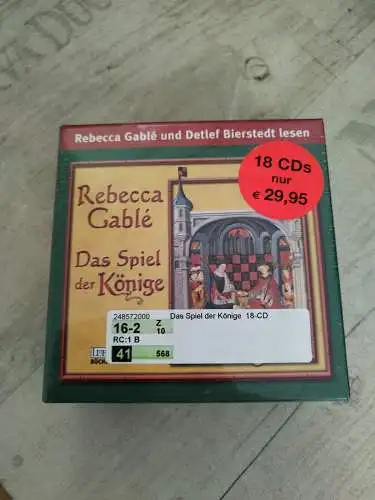 Das Spiel der Könige, Rebecca Gablé, Lübbe Audio, 18 CD´s ISBN 978-3-7857-3384-4