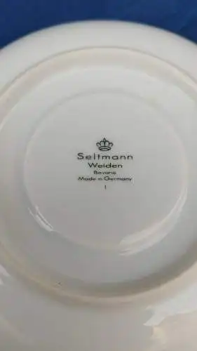 G494a/ 3 x Seltmann Weiden Sonate Nostalgie Porzellan Untertassen 15 cm