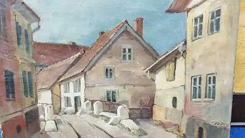 Impressionist Paul Adolf Hauptman Dorfansicht Bromberg Ergoldsbach