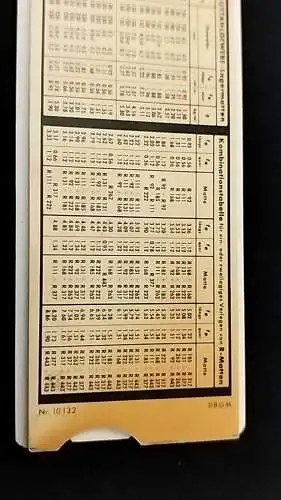 G515m/ Alter Rechenschieber 10132 Aristo  Baustahlgewerbe Rechner