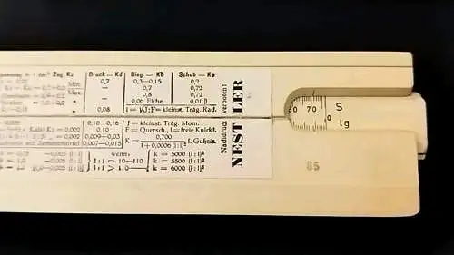 G515h/ Rechenschieber Schul Techniker Albert NESTLER AG Lahr