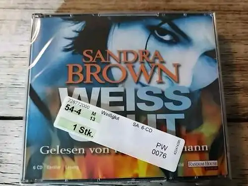 Hörbuch - Weissglut - Sandra Brown Originalverpackung